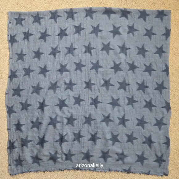 Beck Sondergaard Wool & Silk Distressed Star Scarf Oversized - Picture 11 of 15